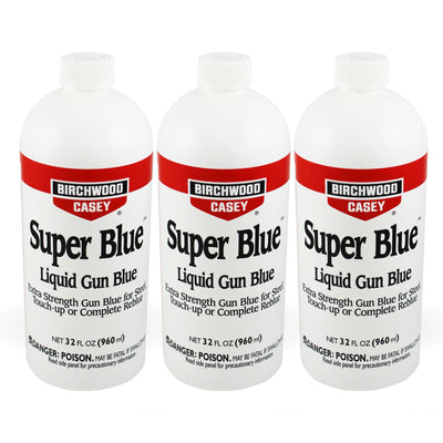 Birchwood Casey 32 fl. oz. Super Blue Double Strength Liquid Gun Blue (3 Pack) - VMInnovations