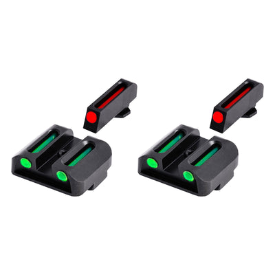 TruGlo Fiber Optic Handgun Glock Pistol Sight Accessories for Glock 17 (2 Pack)