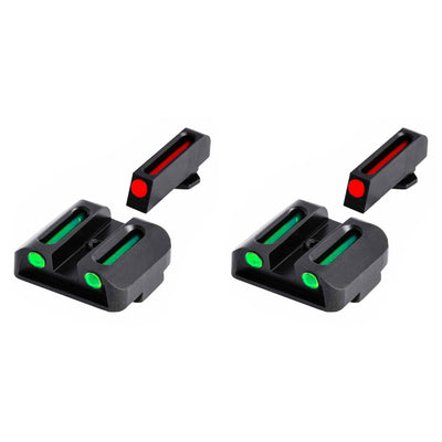 TruGlo Fiber Optic Handgun Pistol Sight Accessories for Glock 42 and 43 (2 Pack)
