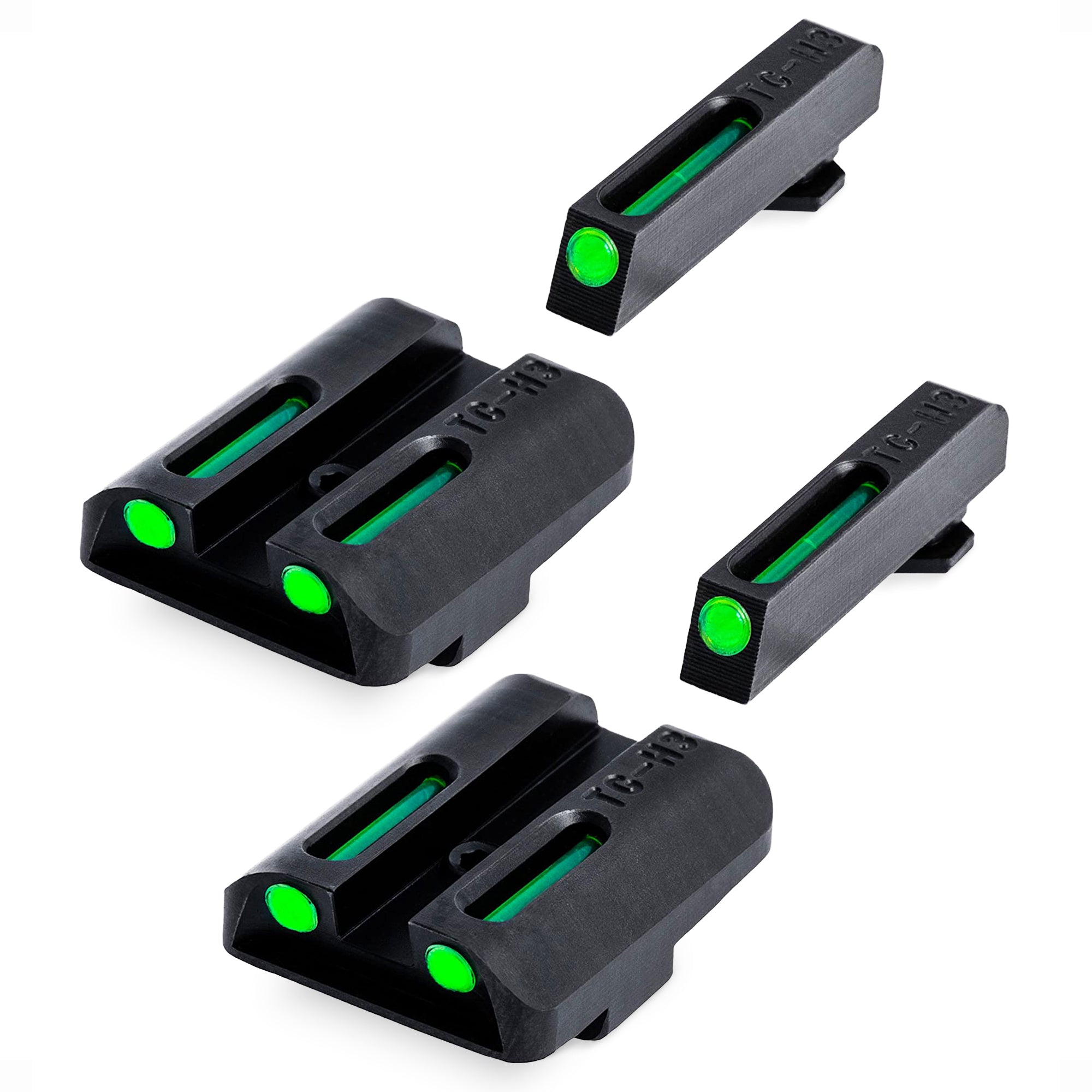 TruGlo TFO Tritium Fiber Optic Sight Accessories, Glock 17/17L & More (2 Pack)