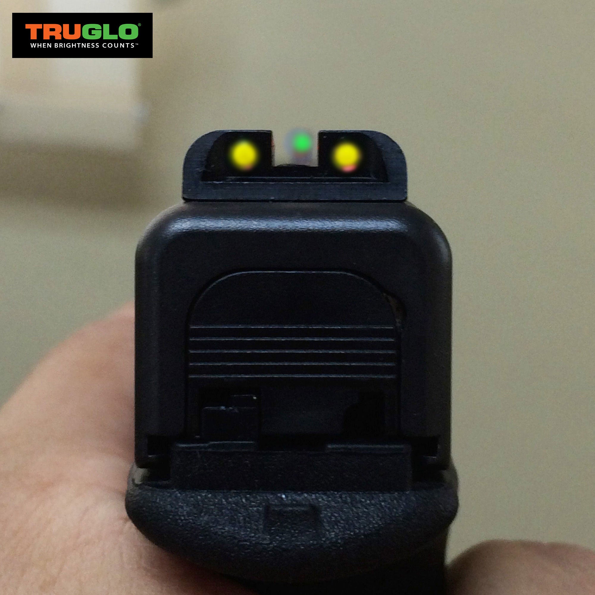TruGlo Fiber Optic Handgun Glock Pistol Sight Accessories for Glock 42 (2 Pack)