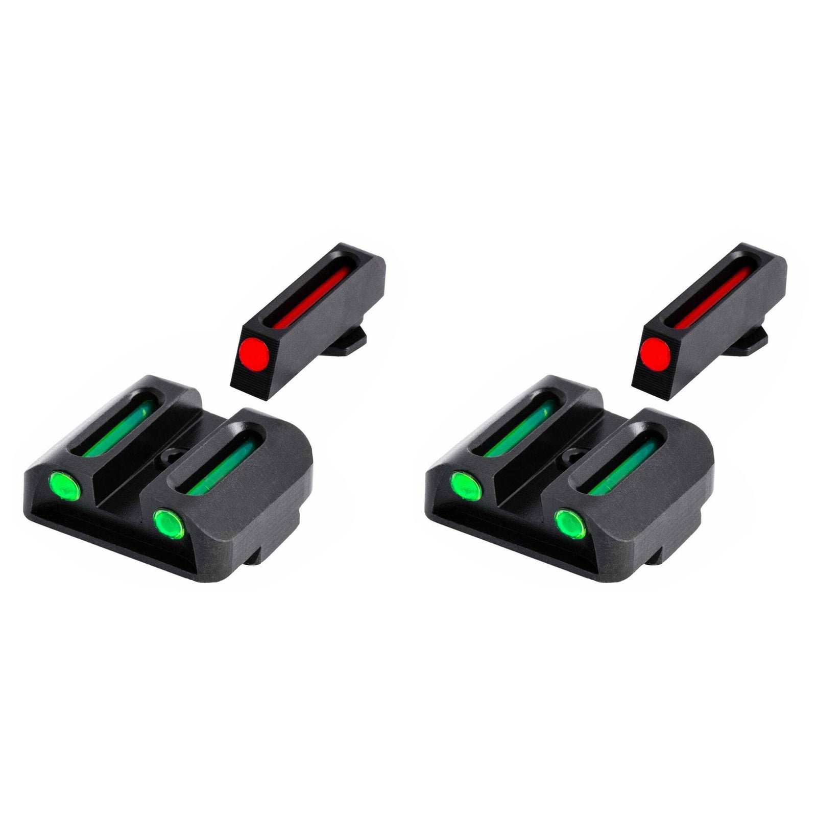 TruGlo TFO Tritium Fiber Optic Gun Sight Set, Fits Glock 17/17L Models (2 Pack) - VMInnovations