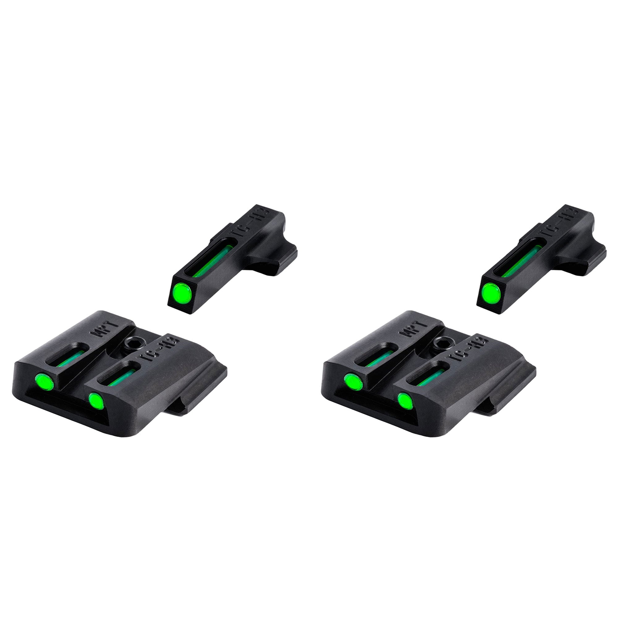 TruGlo TFO Tritium Fiber Optic Gun Sight Set, Fits Glock 17/17L Models (2 Pack)