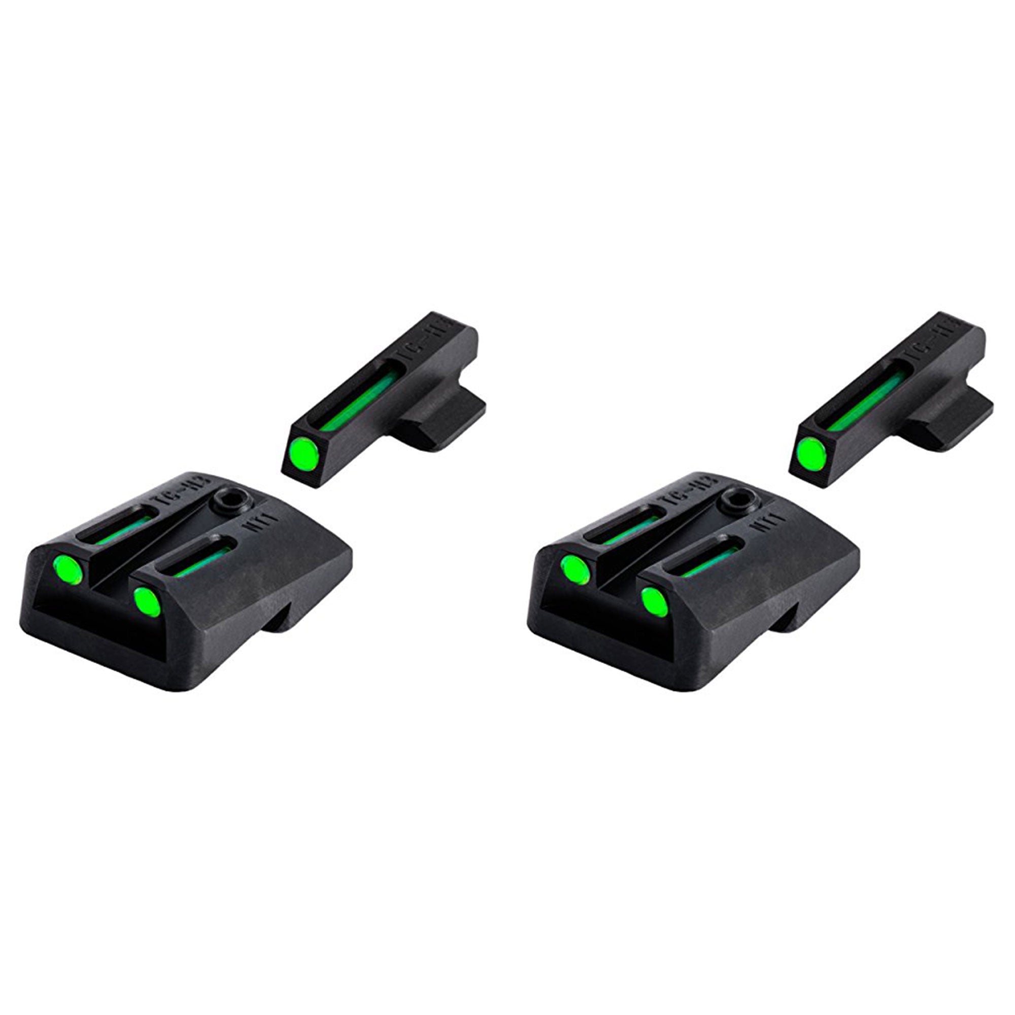 TruGlo TFO Tritium Fiber Optic Gun Sight Set, Fits Glock 17/17L Models (2 Pack)
