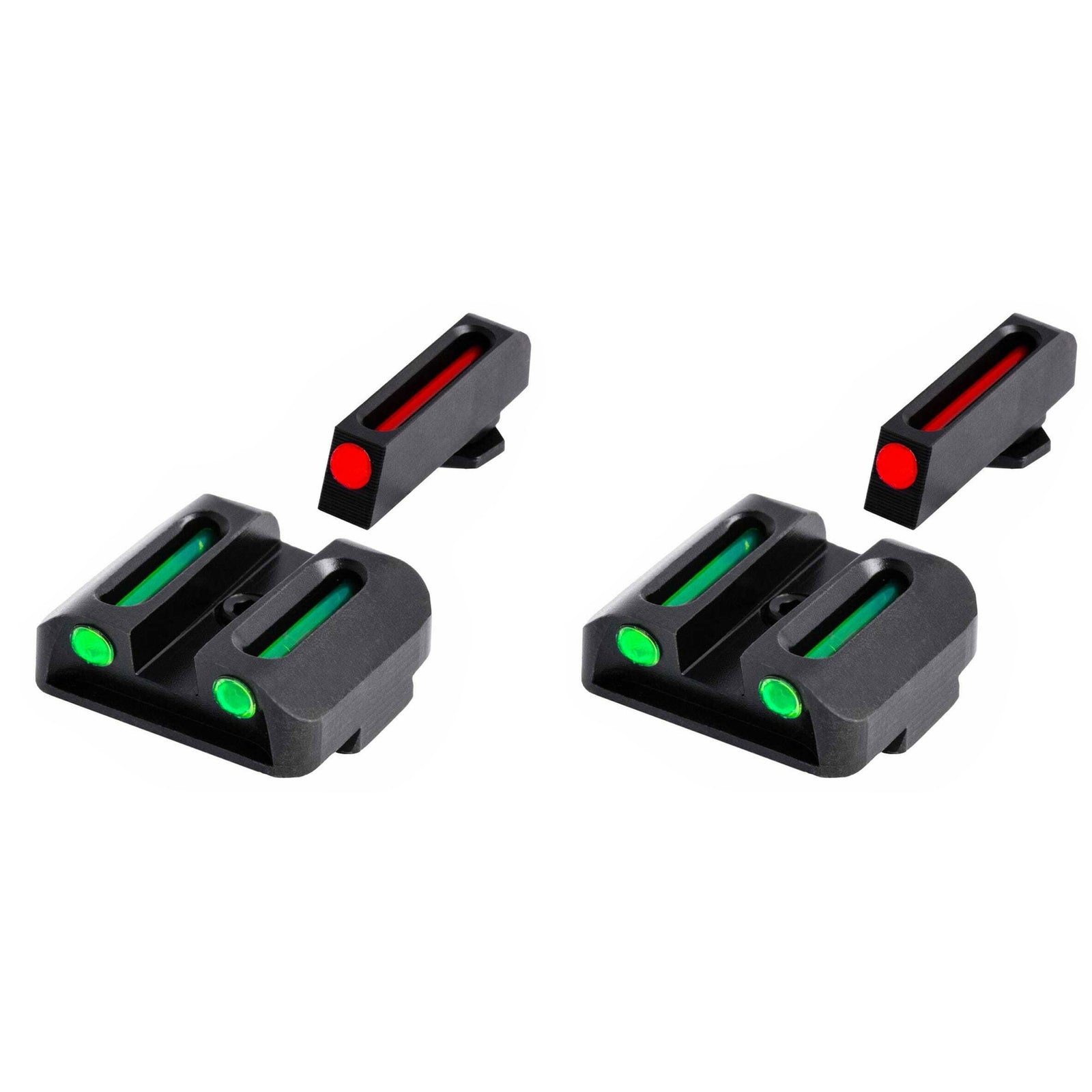 TruGlo TFO Tritium Fiber Optic Gun Sight Set, Fits Glock 17/17L Models (2 Pack) - VMInnovations