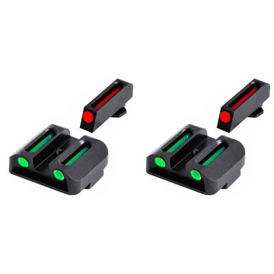 TruGlo TFO Tritium Fiber Optic Gun Sight Set, Fits Glock 17/17L Models (2 Pack) - VMInnovations