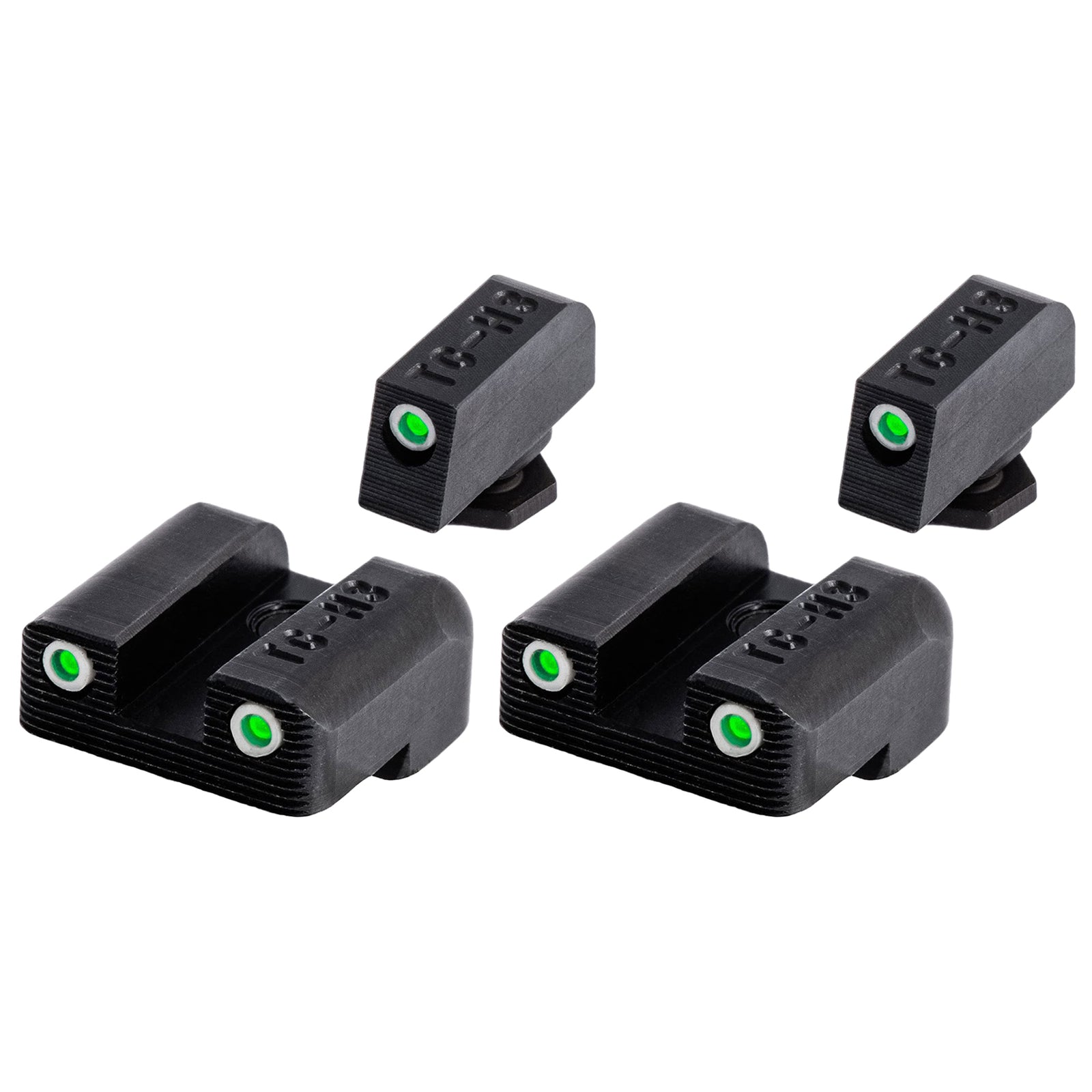 TruGlo Tritium Glow in the Dark Glock Pistol Handgun Sight Set for Guns (2 Pack) - VMInnovations