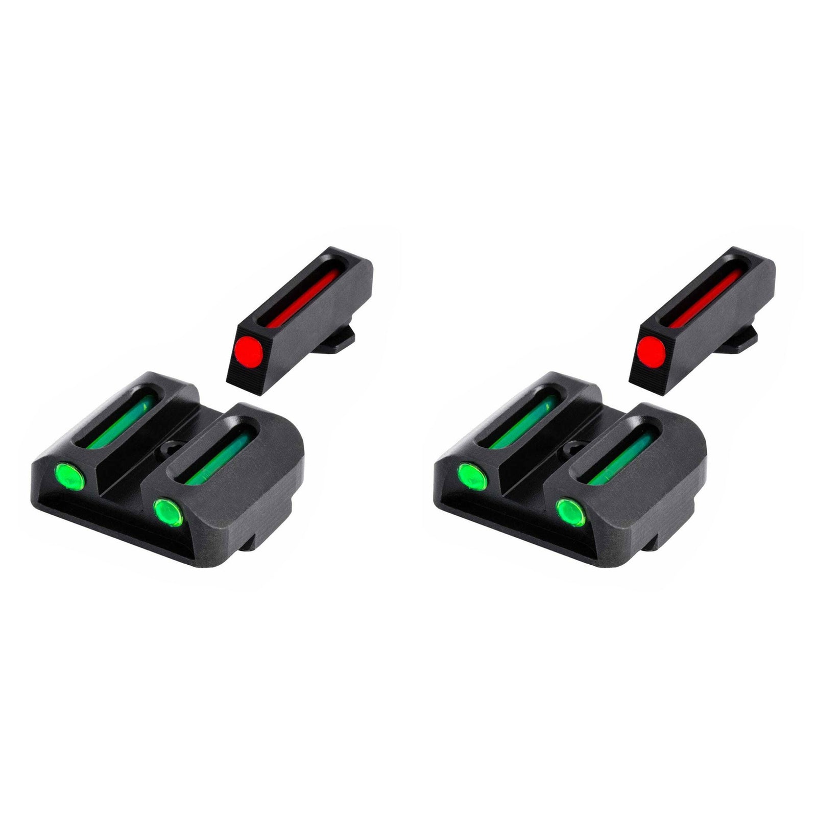 TruGlo TFO Tritium Fiber Optic Gun Sight Set, Fits Glock 17/17L Models (2 Pack) - VMInnovations