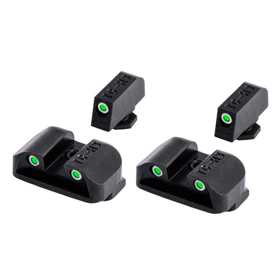 TruGlo Tritium Pro Brite Site High Set Glock Handgun Sight for Guns (2 Pack)