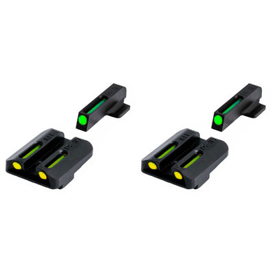 TruGlo TFO Tritium Fiber Optic Gun Sight Set, Fits Glock 17/17L Models (3 Pack)