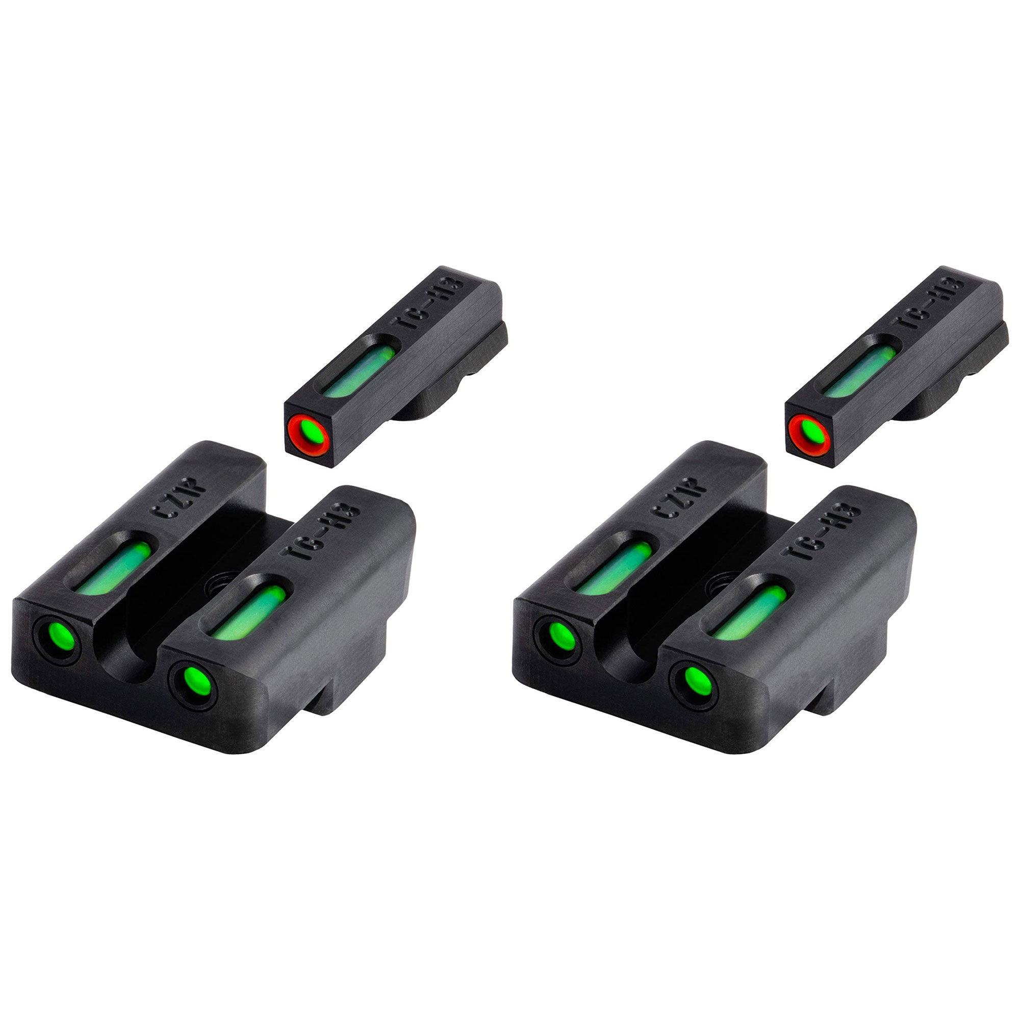TruGlo TFK Pro Fiber Optic Tritium Handgun Pistol Sight Accessories (2 Pack)