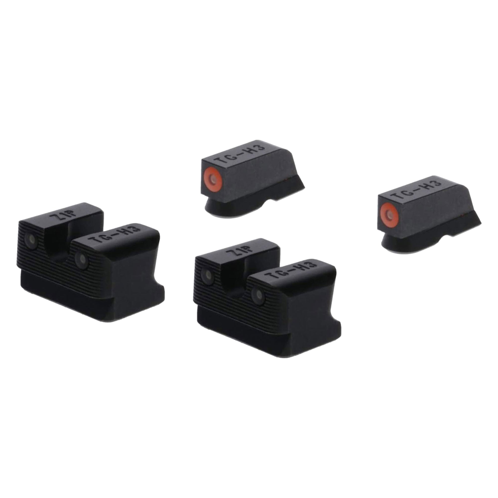 TruGlo Glow in the Dark Handgun w/Orange Ring for CZ & 75 Pistol Sights (2 Pack)