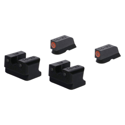 TruGlo Glow in the Dark Handgun w/Orange Ring for CZ & 75 Pistol Sights (2 Pack)