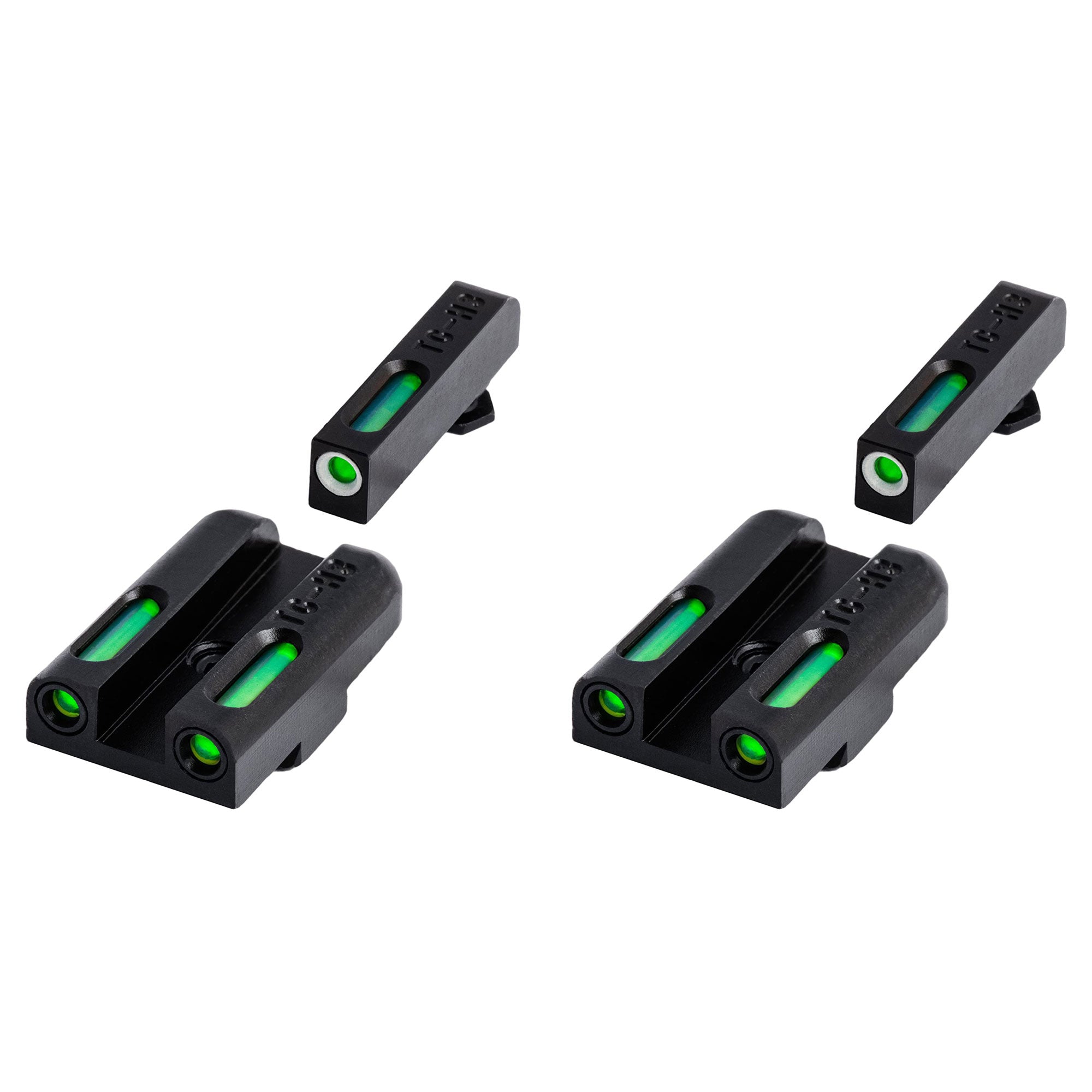 TruGlo TFK Fiber Optic Tritium Handgun Glock Pistol Sight Accessories (2 Pack)