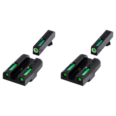 TruGlo TFK Fiber Optic Tritium Handgun Glock Pistol Sight Accessories (2 Pack)