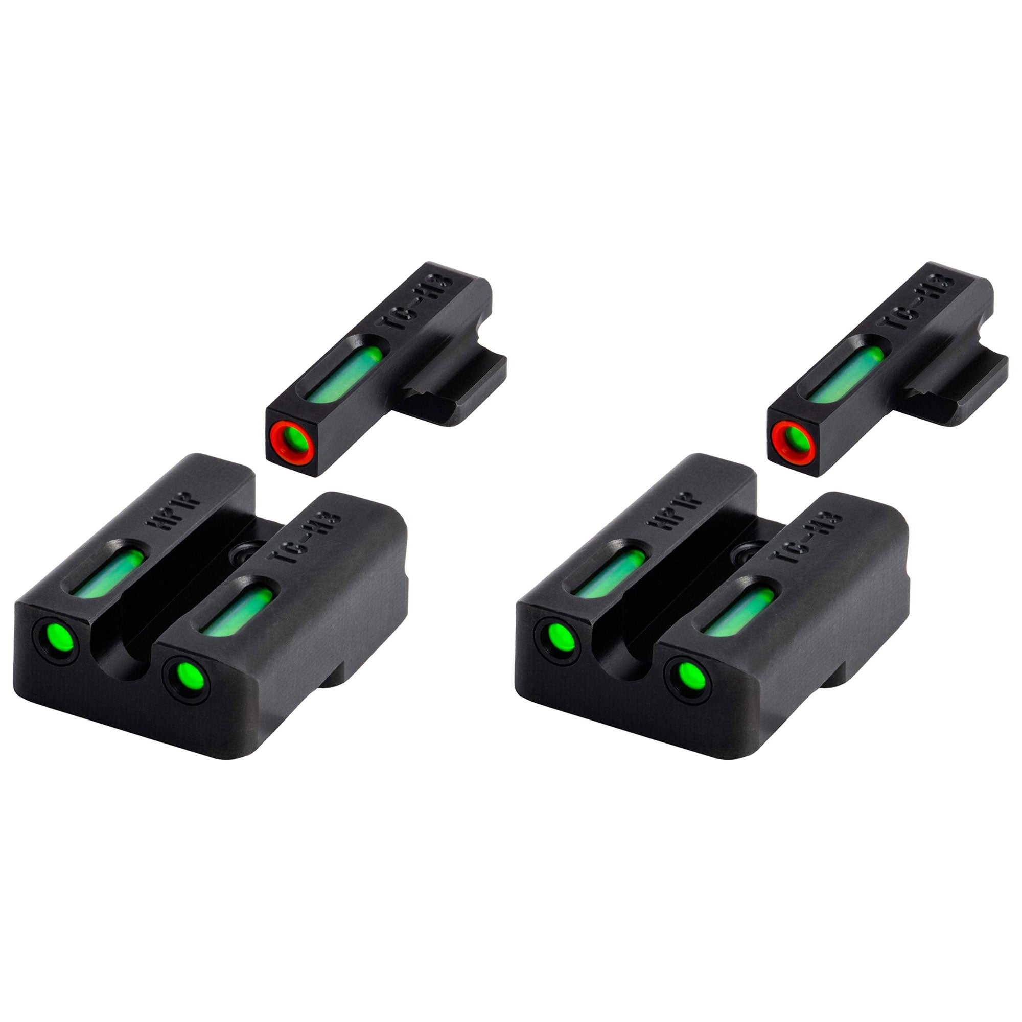 TruGlo Pro TFK Fiber Optic Tritium Handgun Sight Accessory for Outdoor (2 Pack)