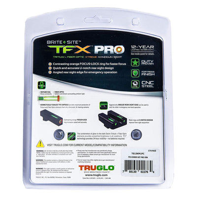 TruGlo TFK Pro Fiber Optic Handgun Sight Accessories for Kimber Models (2 Pack)