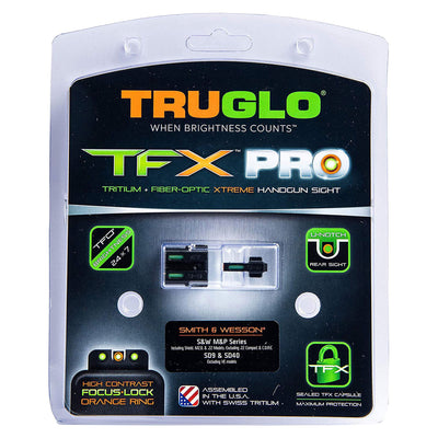 TruGlo Pro TFK Fiber Optic Tritium Sight for Smith & Wesson M&P Models (2 Pack)