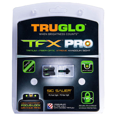 TruGlo Pro TFK Fiber Optic Tritium Handgun Sight for Sig Sauer Pistols (2 Pack)
