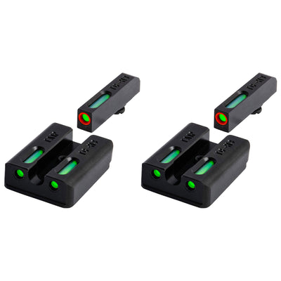 TruGlo Pro TFK Fiber Optic Tritium Glock Pistol Sight Accessory, Taurus (2 Pack)