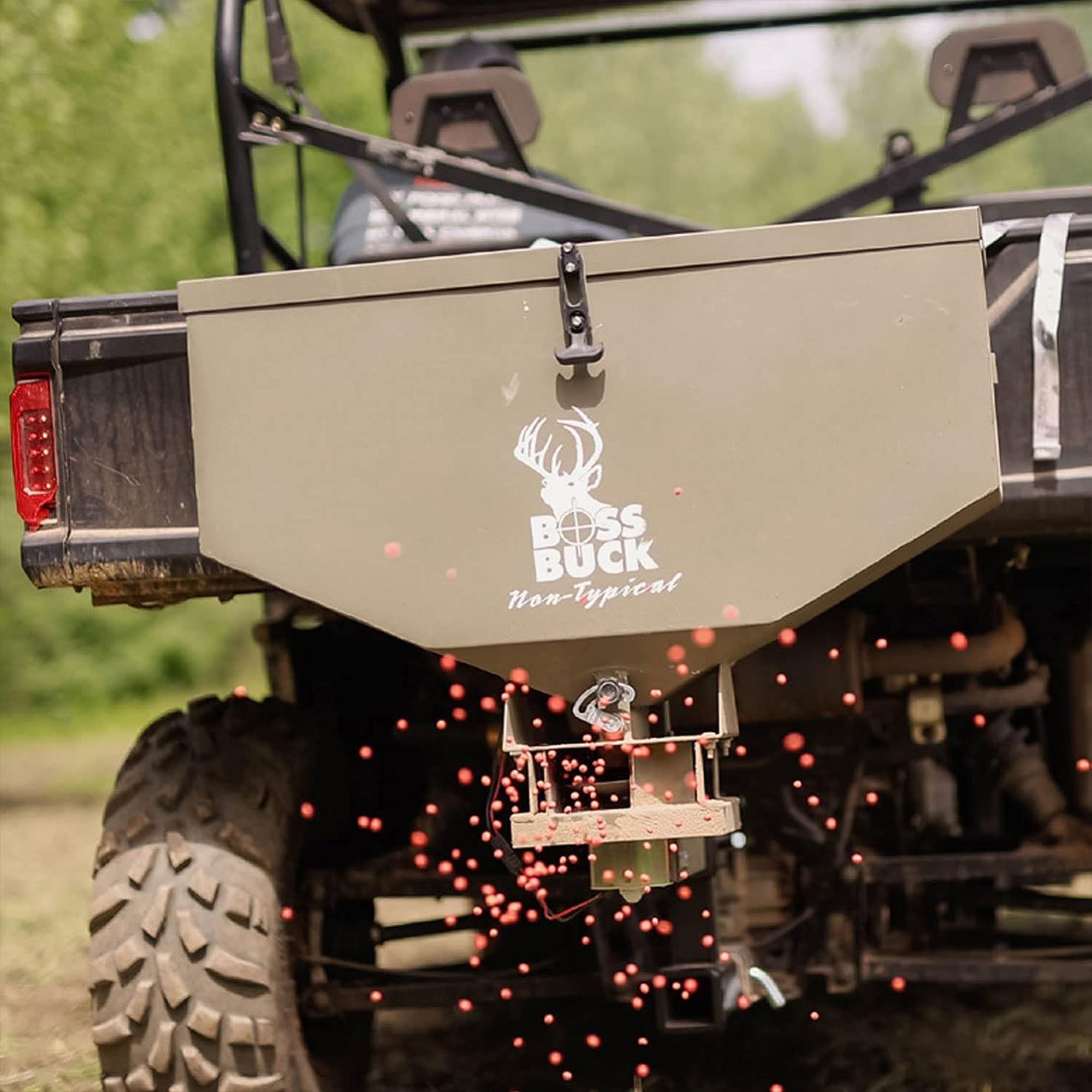 Boss Buck BB-1.80 80lb Capacity Non-Typical ATV Feed Spreader & Seeder (2 Pack) - VMInnovations