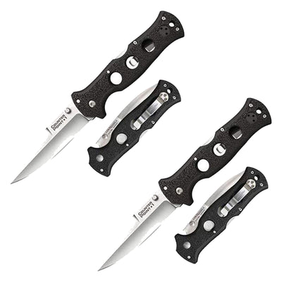Cold Steel Counter Point Folding Knife with Tri Ad Lock and Pocket Clip (2 Pack)