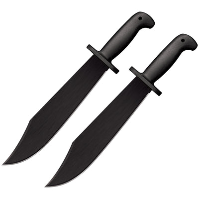 Cold Steel Sturdy Long Tactical Black Bear Machete with Sheath, Black (2 Pack)