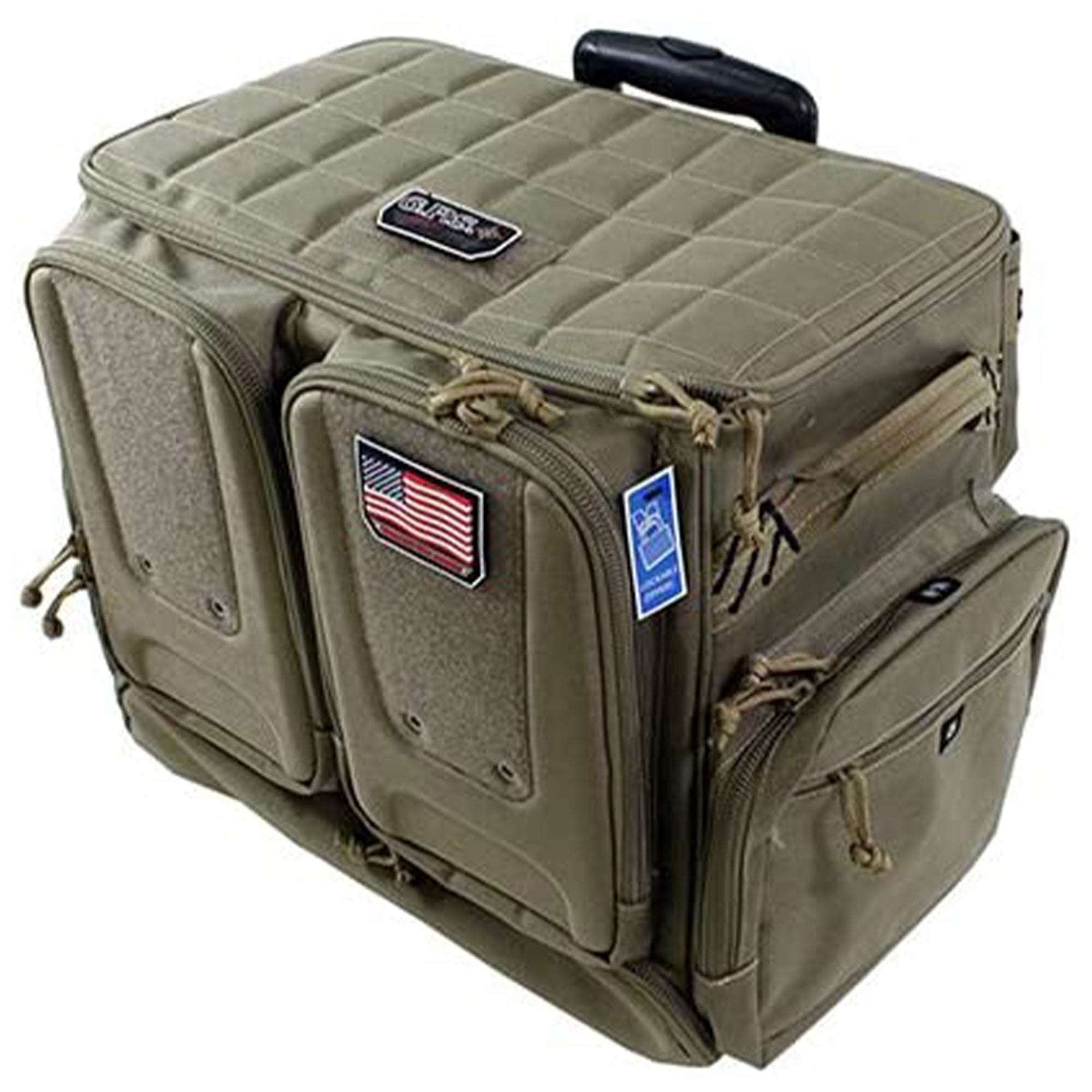 GPS Tactical Rolling Range Case Bag with 10 Handguns for Shooting Gear (2 Pack) - VMInnovations