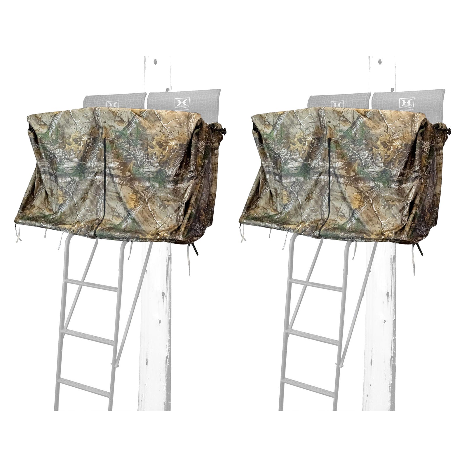 Hawk 2 Man Ladder Tree Stand Blind for Denali and Sasquatch Ladders (2 Pack) - VMInnovations