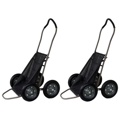 Hawk Crawler Capacity Foldable Deer Game Recovery Cart with Wheels (2 Pack)