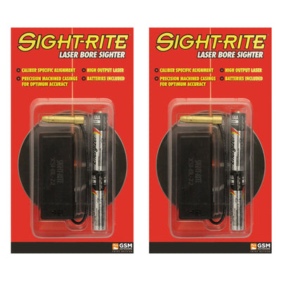 SSI Sight Rite Chamber Cartridge Laser Bore Sighter for .22 LR Caliber (2 Pack)