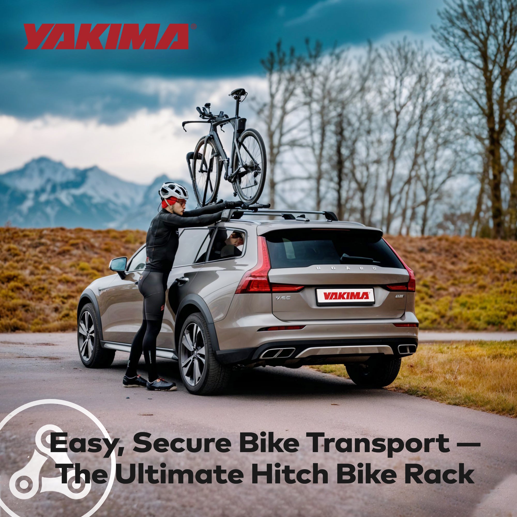 Yakima HighRoad Rooftop Upright Bike Mount, Black (Open Box)