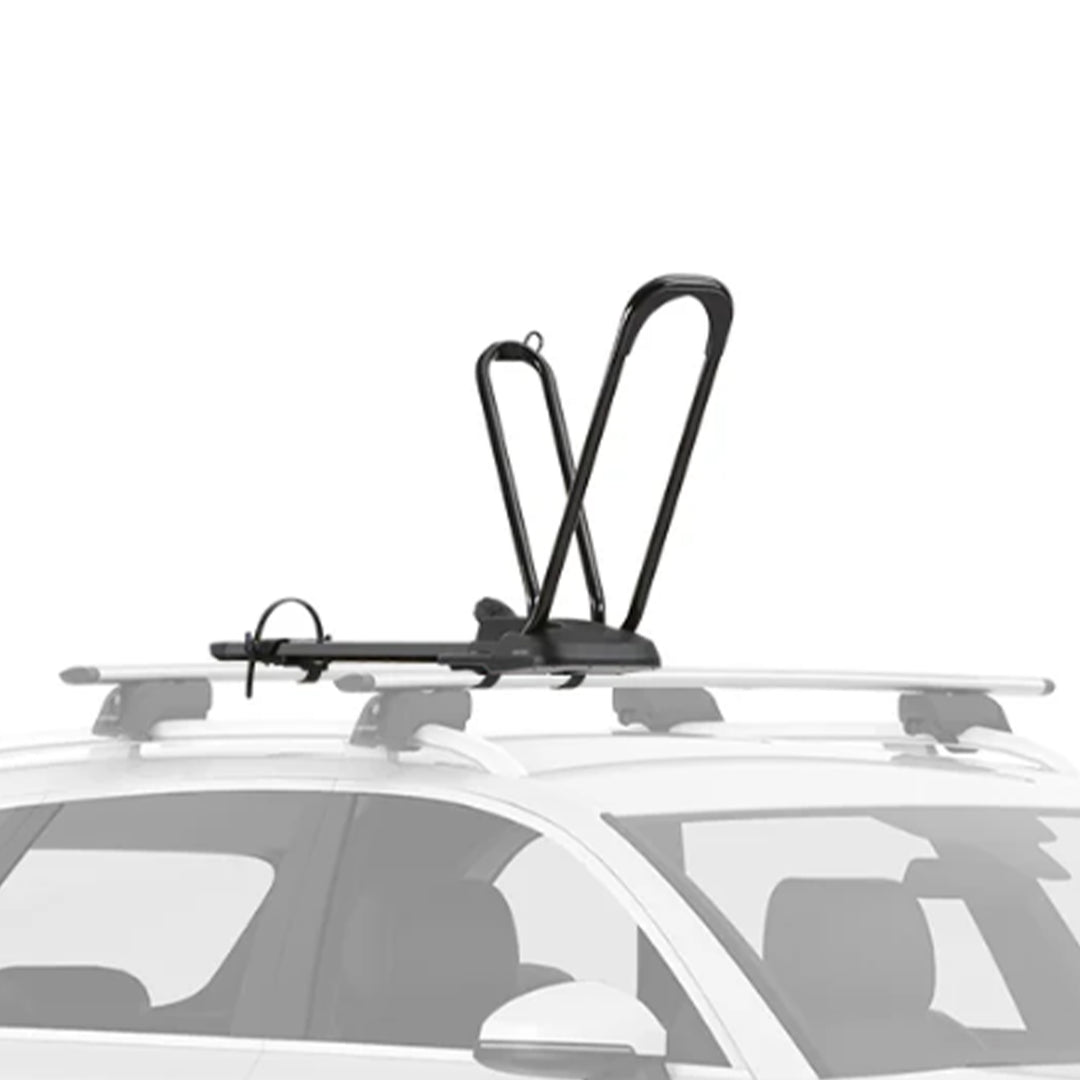 Yakima HighRoad Rooftop Upright Bike Mount with TorqueRight Knob and Tray, Black