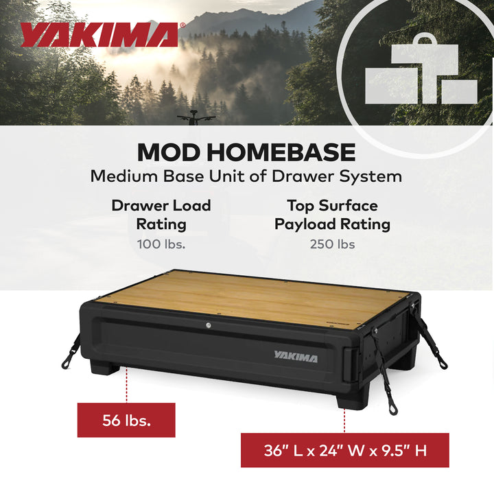 Yakima MOD Base Unit of Drawer System w/Internal Drawer Divider (Open Box)
