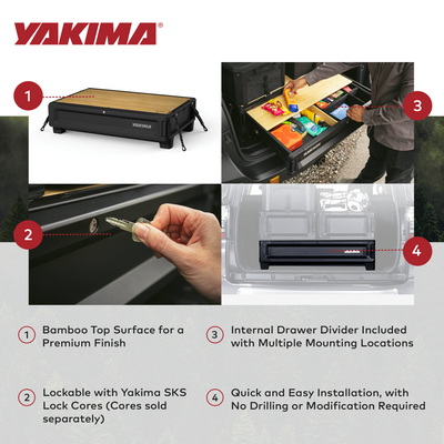 Yakima Medium Base Unit of Drawer System w/Internal Drawer Divider (Used) - VMInnovations