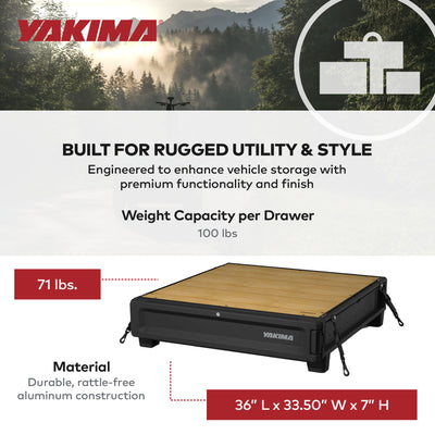 Yakima MOD HomeBase Base Unit of Drawer System with Internal Drawer Divider - VMInnovations