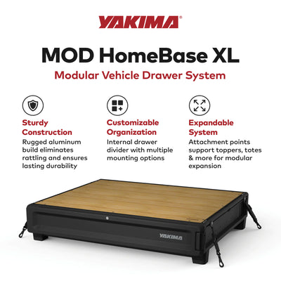 Yakima MOD HomeBase XL Base Unit of Drawer System w/Internal Drawer Divider - VMInnovations