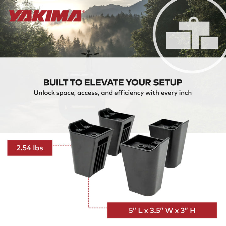 Yakima MOD Riser Kit Compatible with MOD HomeBase for Added Height Up to 3 Inch - VMInnovations