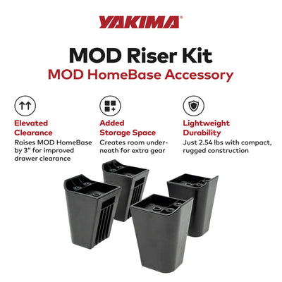 Yakima MOD Riser Kit Compatible with MOD HomeBase for Added Height Up to 3 Inch - VMInnovations