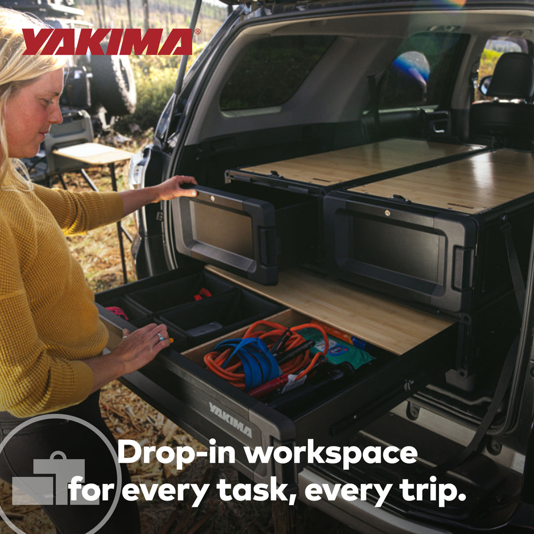 Yakima MOD Work Space Bamboo Finish Drop In Table Top fits MD and LG HomeBase - VMInnovations