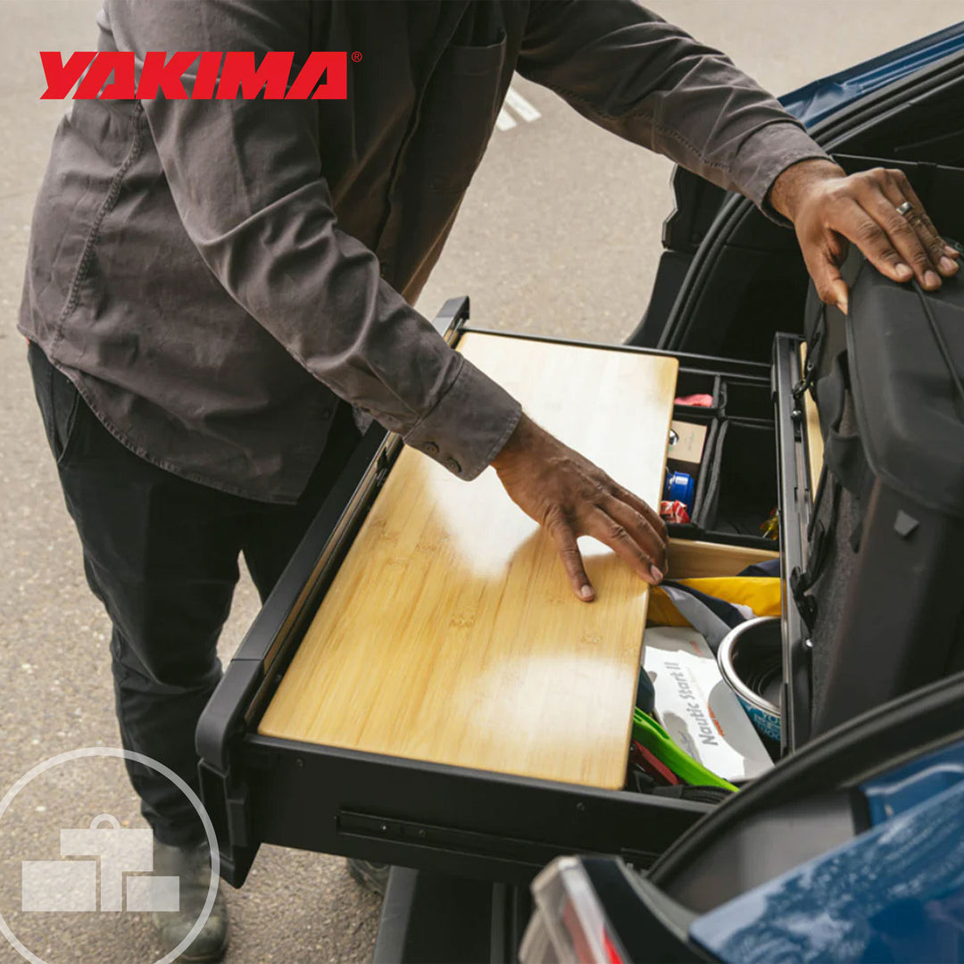 Yakima MOD Work Space Bamboo Finish Drop In Table Top fits MD and LG HomeBase - VMInnovations