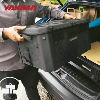 Yakima MOD GearCrate Medium Stackable Premium Tote with Lid and Divider, Black - VMInnovations