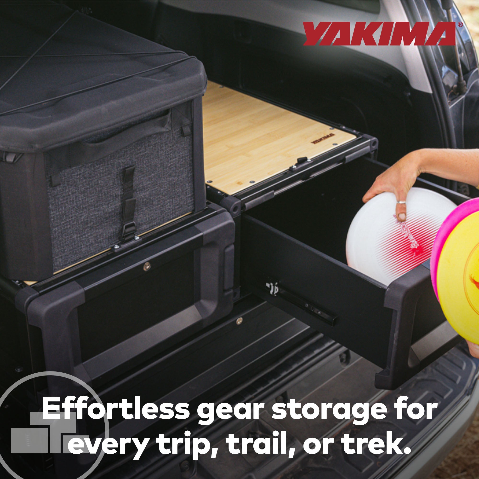 Yakima MOD GearCrate Large/Extra Large Stackable Premium Tote with Lid, Black - VMInnovations