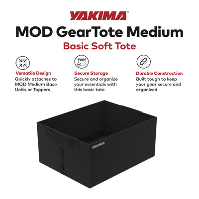 Yakima MOD GearTote Medium Basic Soft Tote with Quick Attach System and Anchors - VMInnovations