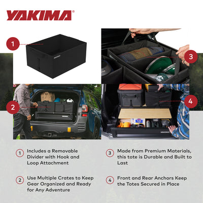 Yakima MOD GearTote Medium Basic Soft Tote with Quick Attach System and Anchors - VMInnovations