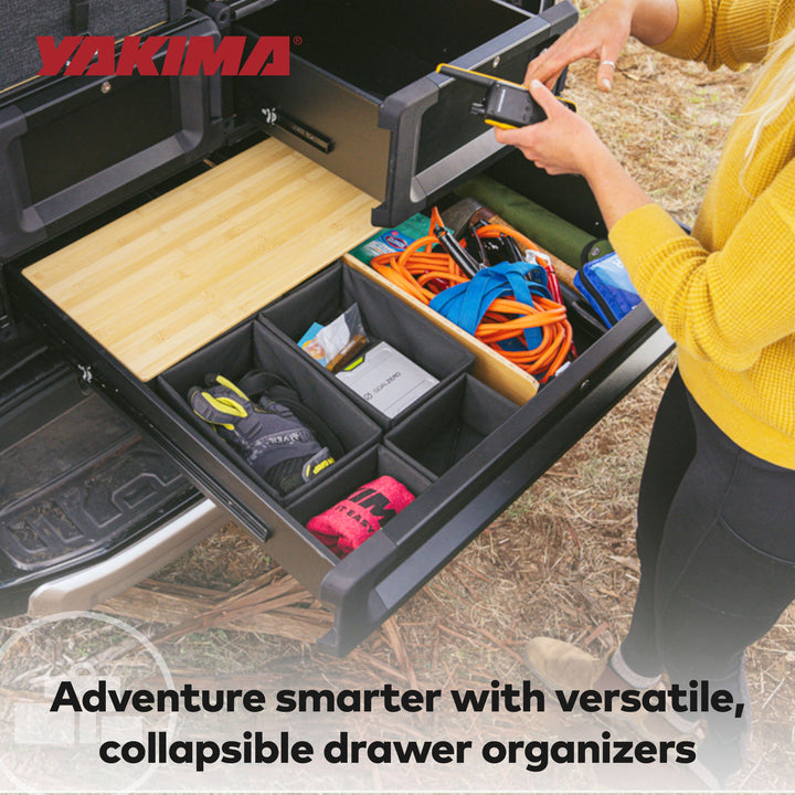 Yakima MOD MicroTotes Drawer Organizational Cubes with Collapsible Design, Black