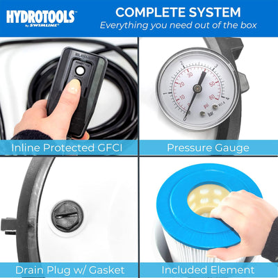 Swimline Pool Filtration with Pump Built In Housing Complete System (For Parts) - VMInnovations