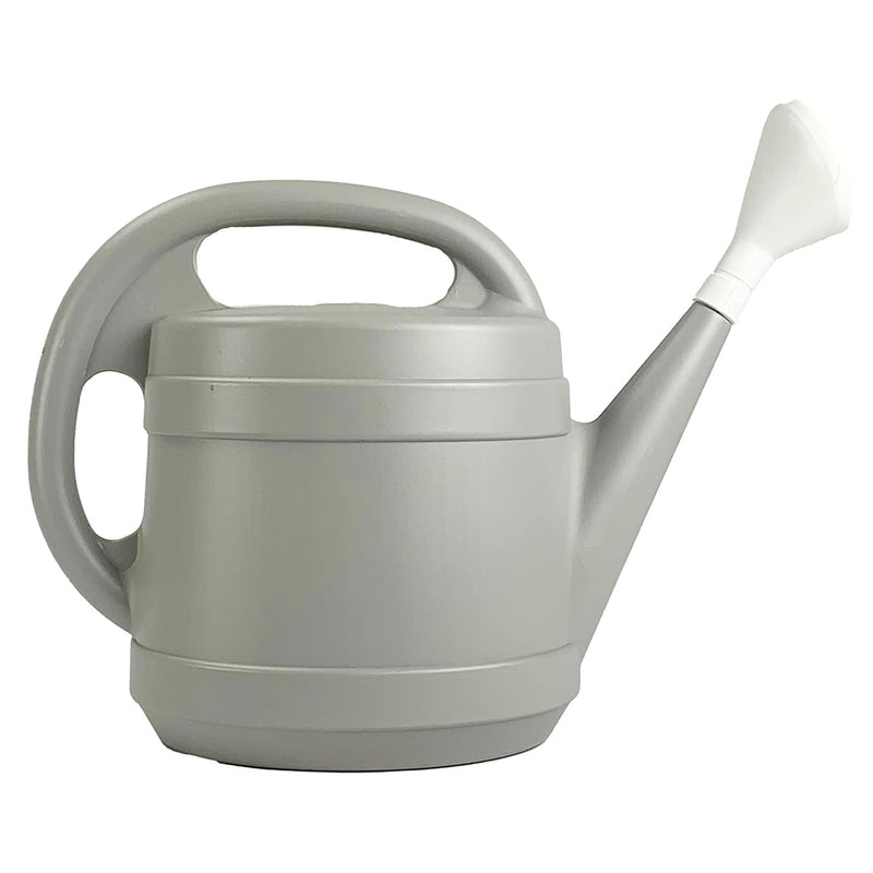 The HC Companies 2 Gal Plant Watering Can w/Large Mouth Feature, Gray (Open Box)