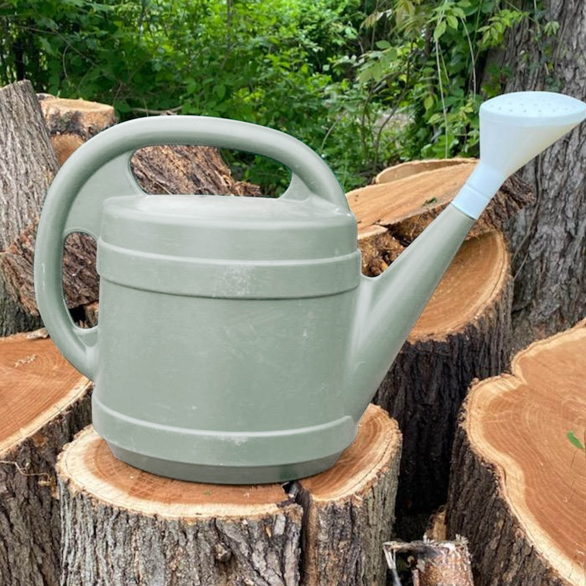 The HC Companies 2 Gal Plant Watering Can w/Large Mouth Feature, Gray (Open Box) - VMInnovations