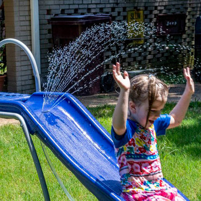 XDP 6ft Water Wave Slide w/Built In Adjustable Water Sprinkler (For Parts) - VMInnovations